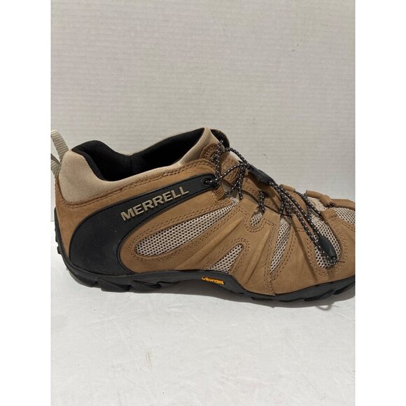 Merrell Chameleon Men’s Stretch Hiking Kangaroo Shoes Brown size 8.5 Vibram - Picture 6 of 7